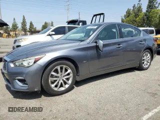 2018 Infiniti Q50 Luxe z VIN JN1EV7AP6JM364691, wystawiony jako Copart lot #61680685 z przebiegiem 103 370 mil mil oraz Szkoda całkowita • Salvage title. Historia ofert i sprzedaży dostępna na DreamBid. Obrazek 1.