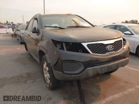 2013 Kia Sorento LX with VIN 5XYKT4A20DG314545, listed as a IAAI auction lot 41294749 with 1 mi miles. Bid and sale history available at carsss.com. Image 1.
