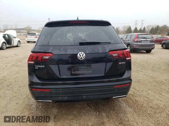 2019 Volkswagen Tiguan SE with VIN 3VV2B7AX2KM201195, listed as a Copart auction lot 52821335 with 72,382 mi miles and Salvage Title. Bid and sale history available at DreamBid. Image 6.