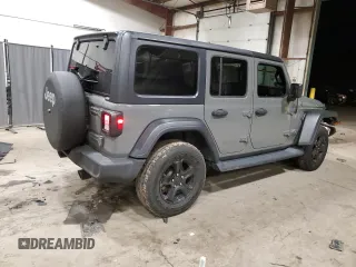 2020 Jeep Wrangler Unlimited Willys with VIN 1C4HJXDG3LW166868, listed as a Copart auction lot 84815154 with 66,640 mi miles and Salvage title. Bid and sale history available at DreamBid. Image 3.