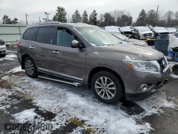 2013 Nissan Pathfinder Platinum with VIN 5N1AR2MM9DC674036, listed as a Copart auction lot 86051544 with 154,805 mi miles and Salvage title. Bid and sale history available at DreamBid. Image 4.