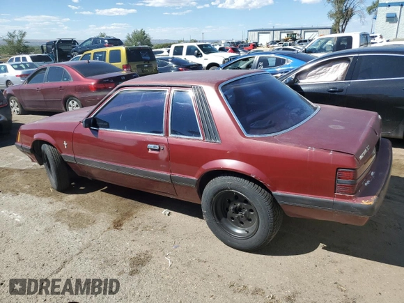 1986 Ford Mustang with VIN 1FABP2636GF228227, listed as a Copart auction lot 70426344 with 70,790 mi miles and Clean title. Bid and sale history available at DreamBid. Image 2.