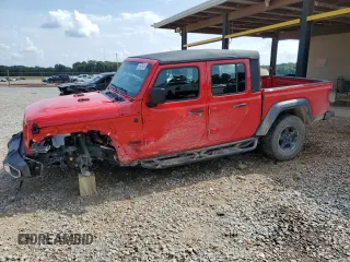2023 Jeep Gladiator Sport with VIN 1C6HJTAG0PL556855, listed as a Copart auction lot 57628425 with 18,141 mi miles and Salvage title. Bid and sale history available at DreamBid. Image 1.