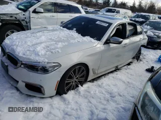2018 BMW 5 Series M550i xDrive with VIN WBAJB9C59JB050103, listed as a Copart auction lot 44687215 with Not provided miles and Salvage title. Bid and sale history available at DreamBid. Image 1.