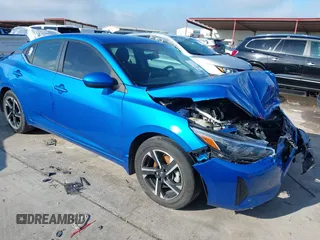 2024 Nissan Sentra SV with VIN 3N1AB8CV4RY272268, listed as a IAAI auction lot 42604720 with 26,422 mi miles and . Bid and sale history available at DreamBid. Image 1.