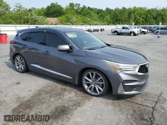 2019 Acura RDX Technology with VIN 5J8TC2H53KL017166, listed as a Copart auction lot 59025795 with 94,139 mi miles and Salvage title. Bid and sale history available at DreamBid. Image 4.