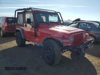 2002 Jeep Wrangler X with VIN 1J4FA39S32P771120, listed as a Copart auction lot 42636665 with 153,168 mi miles and Salvage Title. Bid and sale history available at carsss.com. Image 4.
