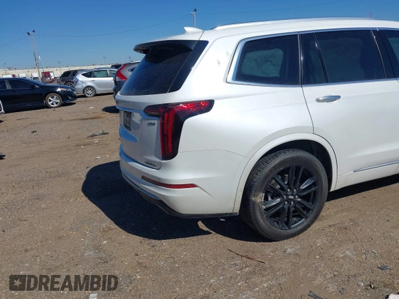 2022 Cadillac XT6 Premium Luxury with VIN 1GYKPCRS2NZ177625, listed as a IAAI auction lot 41646155 with 94,694 mi miles and . Bid and sale history available at DreamBid. Image 8.