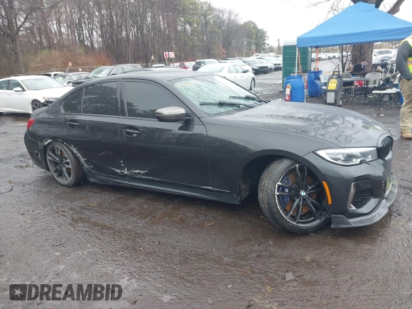 2020 BMW 3 Series M340i with VIN 3MW5U7J03L8B36115, listed as a IAAI auction lot 41957726 with 49,361 mi miles. Bid and sale history available at carsss.com. Image 12.