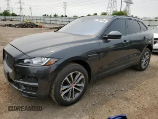 2018 Jaguar F-Pace 25t Premium with VIN SADCJ2FX4JA247404, listed as a Copart auction lot 59439835 with 70,458 mi miles and Salvage title. Bid and sale history available at DreamBid. Image 1.
