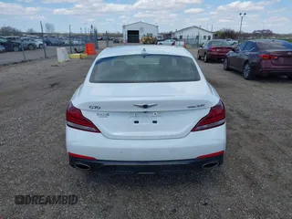2021 Genesis G70 3.3T with VIN KMTG34LEXMU076278, listed as a IAAI auction lot 41976406 with 44,684 mi miles and . Bid and sale history available at DreamBid. Image 17.