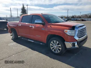 2017 Toyota Tundra Limited with VIN 5TFHW5F12HX611178, listed as a Copart auction lot 48778095 with 106,704 mi miles and Salvage title. Bid and sale history available at DreamBid. Image 4.