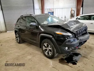 2018 Jeep Cherokee Trailhawk Leather Plus with VIN 1C4PJMBX4JD558201, listed as a Copart auction lot 53462775 with 94,604 mi miles and Salvage title. Bid and sale history available at DreamBid. Image 11.