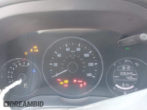 2022 Honda HR-V LX with VIN 3CZRU6H36NM722813, listed as a IAAI auction lot 41900034 with 35,349 mi miles and . Bid and sale history available at DreamBid. Image 15.