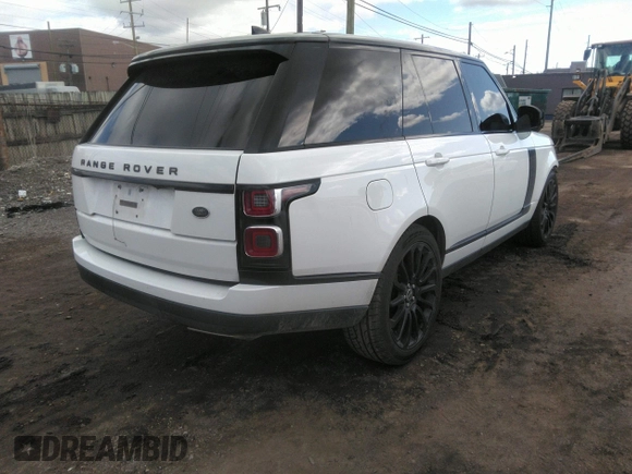 2018 Land Rover Range Rover with VIN SALGR2RV6JA383848, listed as a IAAI auction lot 41938173 with 93,534 mi miles and . Bid and sale history available at DreamBid. Image 4.