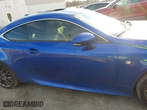 2015 Lexus RC 350 F Sport with VIN JTHHE5BC0F5008649, listed as a IAAI auction lot 41591221 with 119,794 mi miles and . Bid and sale history available at DreamBid. Image 13.