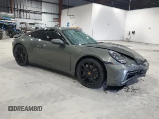 2021 Porsche 911 Carrera with VIN WP0AA2A92MS206733, listed as a Copart auction lot 66537973 with 27,966 mi miles. Bid and sale history available at carsss.com. Image 4.