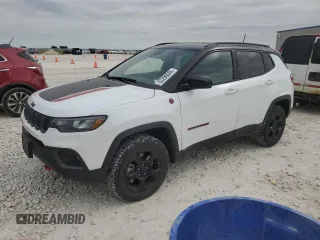 2023 Jeep Compass Trailhawk with VIN 3C4NJDDN2PT570613, listed as a Copart auction lot 53296045 with 14,978 mi miles and Salvage title. Bid and sale history available at DreamBid. Image 1.