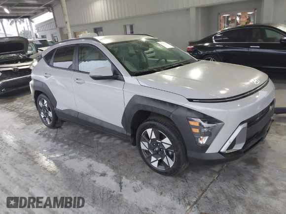 2024 Hyundai Kona SEL with VIN KM8HB3AB1RU118025, listed as a IAAI auction lot 41747434 with 8,954 mi miles. Bid and sale history available at carsss.com. Image 1.