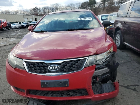 2013 Kia Forte EX with VIN KNAFU4A24D5731994, listed as a Copart auction lot 88393035 with NaN miles and Salvage Title. Bid and sale history available at carsss.com. Image 5.