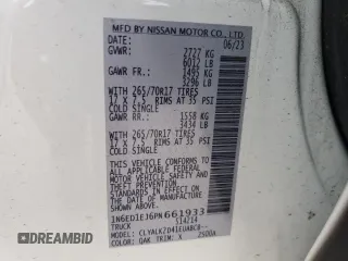2023 Nissan Frontier Pro-X with VIN 1N6ED1EJ6PN661933, listed as a Copart auction lot 52496135 with 28,533 mi miles and Salvage title. Bid and sale history available at DreamBid. Image 15.