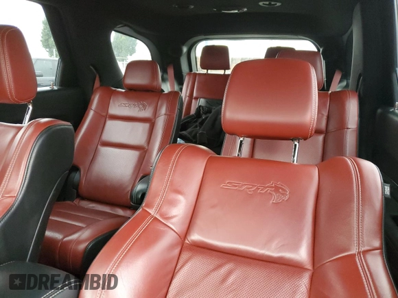 2021 Dodge Durango SRT Hellcat with VIN 1C4SDJH97MC605837, listed as a Copart auction lot 76390414 with 35,876 mi miles and Salvage Title. Bid and sale history available at DreamBid. Image 10.