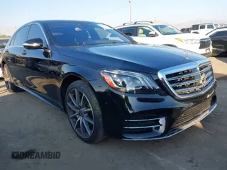 2019 Mercedes-Benz S 560 z VIN WDDUG8DB4KA442614, wystawiony jako IAAI lot #41368218 z przebiegiem 87 270 mil mil oraz . Historia ofert i sprzedaży dostępna na DreamBid. Obrazek 1.