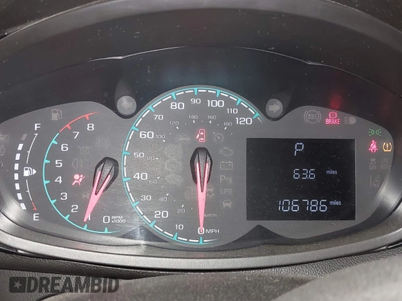 2016 Chevrolet Spark LS with VIN KL8CB6SA1GC570011, listed as a IAAI auction lot 40806037 with 106,786 mi miles. Bid and sale history available at carsss.com. Image 7.