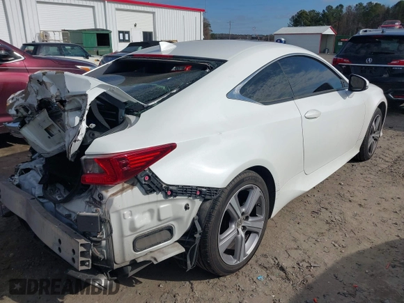 2015 Lexus RC 350 with VIN JTHSE5BC6F5000870, listed as a IAAI auction lot 41148203 with 83,882 mi miles. Bid and sale history available at carsss.com. Image 4.