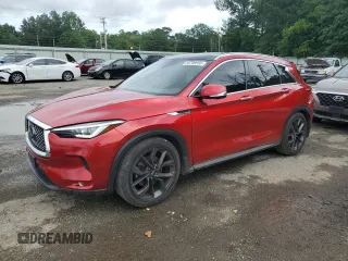 2020 Infiniti QX50 Sensory z VIN 3PCAJ5M37LF114330, wystawiony jako Copart lot #58788595 z przebiegiem 50 754 mil mil oraz Szkoda całkowita • Salvage title. Historia ofert i sprzedaży dostępna na DreamBid. Obrazek 1.