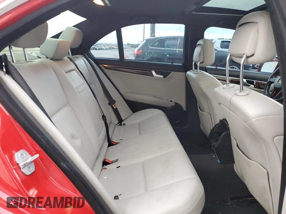 2012 Mercedes-Benz C 350 Sport with VIN WDDGF5HB9CA654824, listed as a Copart auction lot 80903644 with 177,531 mi miles and Salvage Title. Bid and sale history available at DreamBid. Image 10.
