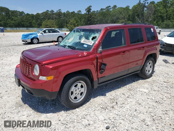 2017 Jeep Patriot Sport SE with VIN 1C4NJPBA7HD149320, listed as a Copart auction lot 56602915 with 136,912 mi miles and Salvage title. Bid and sale history available at DreamBid. Image 1.