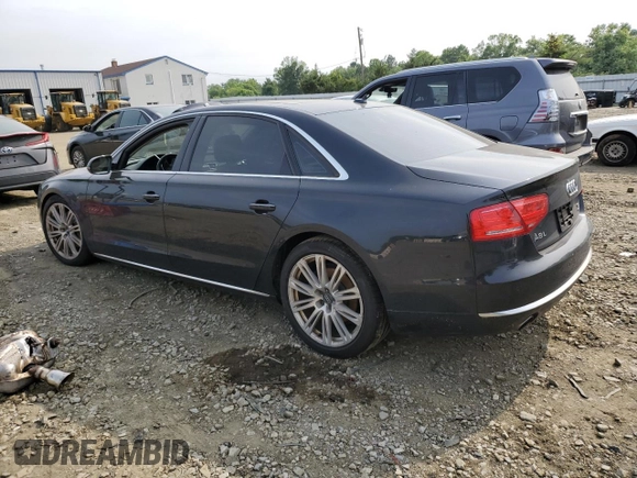 2014 Audi A8 3.0L TDI with VIN WAURMAFD8EN000797, listed as a Copart auction lot 61024275 with 188,223 mi miles and Clean title. Bid and sale history available at DreamBid. Image 2.