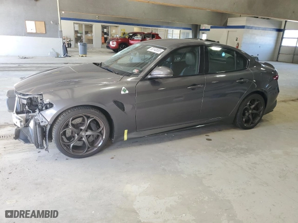 2017 Alfa Romeo Giulia Quadrifoglio with VIN ZARFAEAV3H7546525, listed as a Copart auction lot 50140655 with NaN miles and Salvage Title. Bid and sale history available at carsss.com. Image 1.