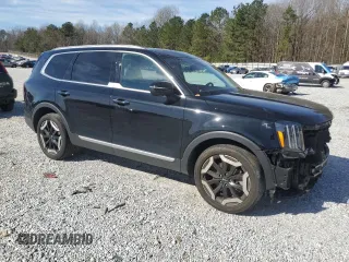 2023 Kia Telluride S with VIN 5XYP6DGC5PG354220, listed as a Copart auction lot 49567635 with 25,571 mi miles and Salvage Title. Bid and sale history available at DreamBid. Image 4.