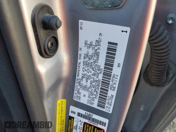 2013 Toyota Tundra z VIN 5TFEM5F14DX052283, wystawiony jako Copart lot #83600634 z przebiegiem 172 647 mil mil oraz Szkoda całkowita • Salvage title. Historia ofert i sprzedaży dostępna na DreamBid. Obrazek 12.