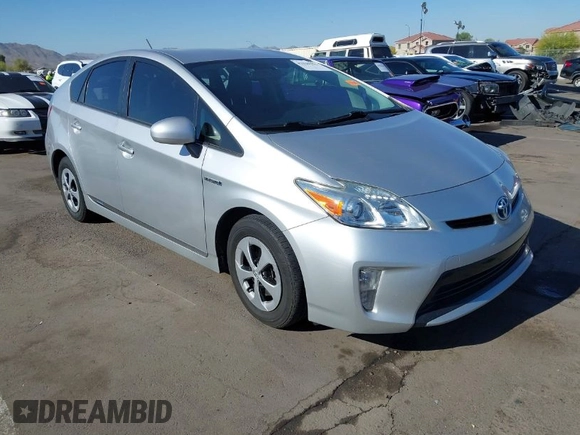 2013 Toyota Prius One with VIN JTDKN3DU1D5650005, listed as a IAAI auction lot 42040252 with 88,286 mi miles. Bid and sale history available at carsss.com. Image 1.