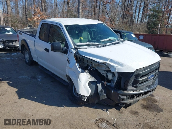 2017 Ford F-150 XL with VIN 1FTEX1E84HFB03694, listed as a IAAI auction lot 41388809 with 217,498 mi miles. Bid and sale history available at carsss.com. Image 6.