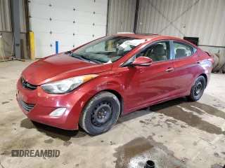 2012 Hyundai Elantra Limited with VIN KMHDH4AE8CU303435, listed as a Copart auction lot 46846505 with 150,979 mi miles and Salvage Title. Bid and sale history available at carsss.com. Image 1.