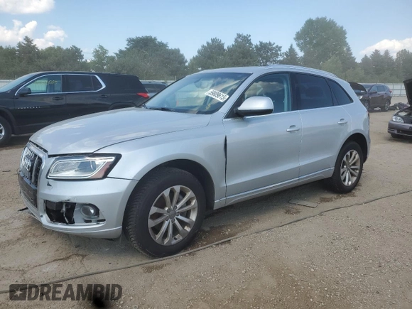 2013 Audi Q5 Premium Plus with VIN WA1LFAFP5DA042177, listed as a Copart auction lot 59809615 with 103,071 mi miles and Salvage title. Bid and sale history available at DreamBid. Image 1.