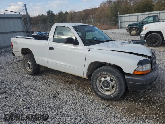 2002 Dodge Dakota with VIN 1B7FL16X22S676436, listed as a Copart auction lot 78075154 with 125,518 mi miles and Salvage Title. Bid and sale history available at DreamBid. Image 4.