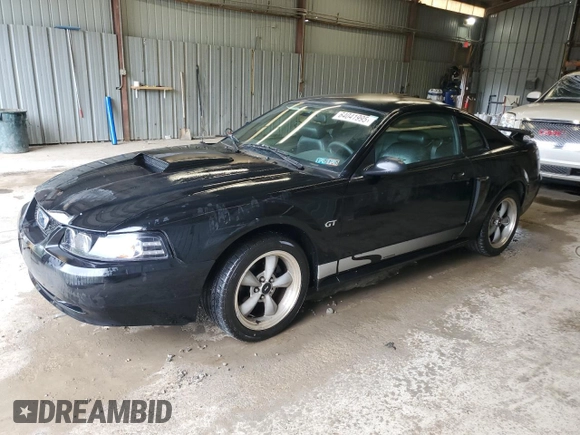 2002 Ford Mustang GT Deluxe with VIN 1FAFP42X82F155649, listed as a Copart auction lot 64041995 with Not provided miles and Salvage title. Bid and sale history available at DreamBid. Image 1.