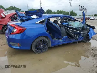2017 Honda Civic LX with VIN 19XFC2F58HE057307, listed as a Copart auction lot 56064895 with Not provided miles and Salvage title. Bid and sale history available at DreamBid. Image 3.