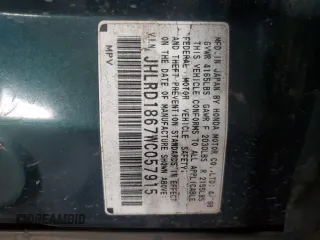 1998 Honda CR-V EX with VIN JHLRD1867WC057915, listed as a Copart auction lot 81278894 with 279,484 mi miles and Salvage Title. Bid and sale history available at carsss.com. Image 12.