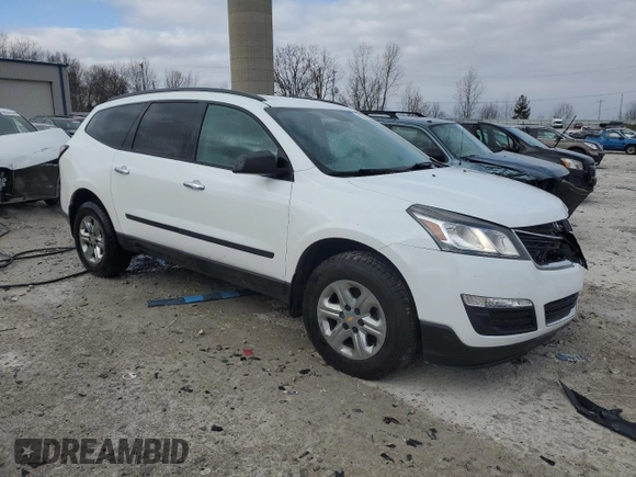 2016 Chevrolet Traverse LS z VIN 1GNKRFED0GJ203317, wystawiony jako Copart lot #52224485 z przebiegiem 144 729 mil mil oraz Czysty tytuł • Clean title. Historia ofert i sprzedaży dostępna na DreamBid. Obrazek 4.