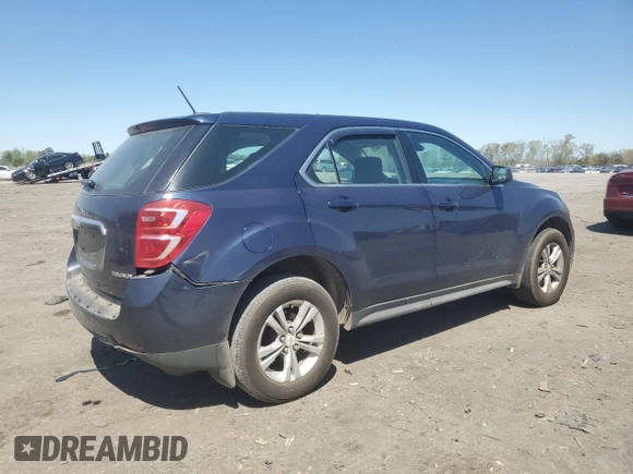 2016 Chevrolet Equinox LS with VIN 2GNFLEEK5G6312574, listed as a Copart auction lot 53605635 with 185,174 mi miles and Salvage Title. Bid and sale history available at DreamBid. Image 3.