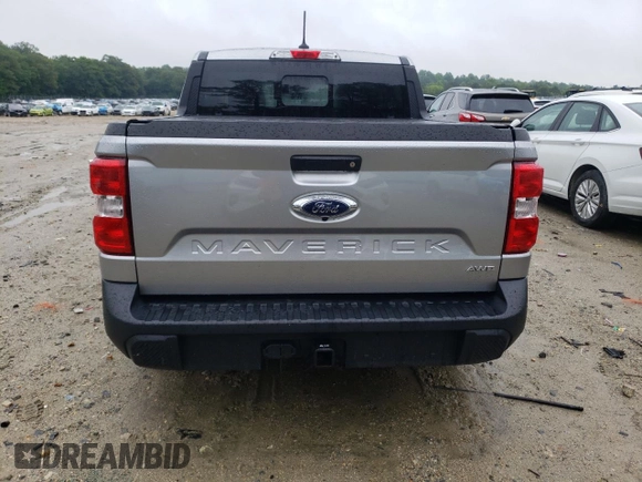 2023 Ford Maverick XL with VIN 3FTTW8F92PRA20907, listed as a Copart auction lot 58178395 with 23,585 mi miles and Salvage title. Bid and sale history available at DreamBid. Image 6.