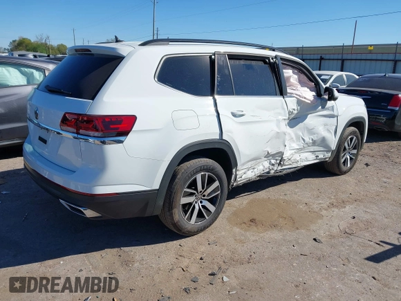 2022 Volkswagen Atlas SE with VIN 1V2DP2CA6NC519412, listed as a IAAI auction lot 41841582 with 41,600 mi miles and . Bid and sale history available at DreamBid. Image 4.