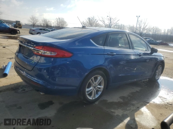2018 Ford Fusion SE with VIN 3FA6P0H77JR188708, listed as a Copart auction lot 47030095 with 141,050 mi miles and Salvage Title. Bid and sale history available at DreamBid. Image 3.
