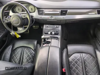 2015 Audi S8 with VIN WAUK2AFDXFN017156, listed as a Copart auction lot 50602605 with 100,224 mi miles and Salvage Title. Bid and sale history available at carsss.com. Image 8.